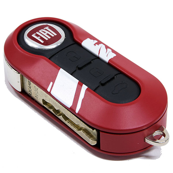 Fiat Genuine Key Cover (Red / White Stripe Prototype)