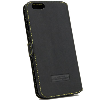 Lamborghini iPhone6/6s Book leather Case(black/yellow)