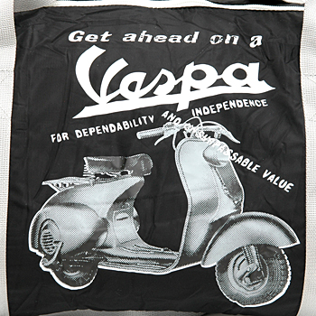 Vespa Nylon Folding Bag(Black)