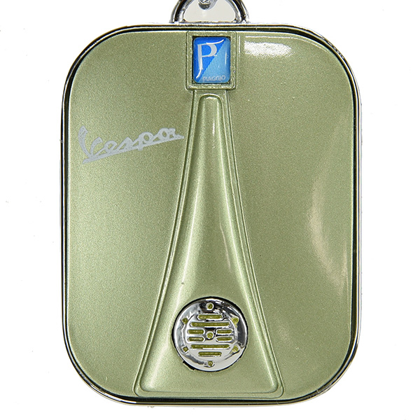 Vespa Official Front Cowl Shaped Keyring(Green)