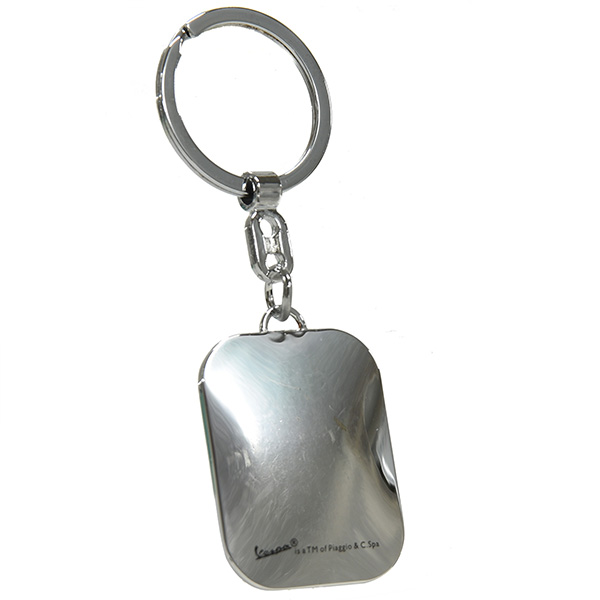 Vespa Official Front Cowl Shaped Keyring(Green)