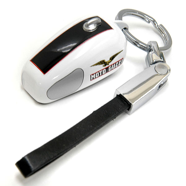 MOTO GUZZI Official Keyring-Tank Shaped/White-