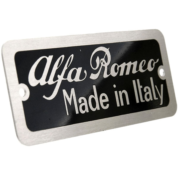 Alfa Romeo chassis plate(re-product)