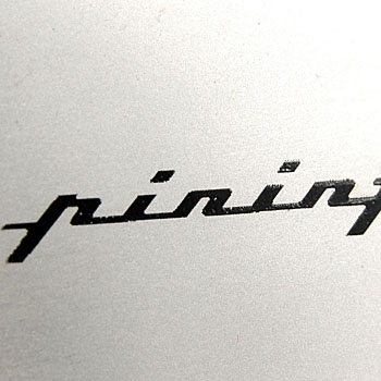 Pininfarina Metal Plate