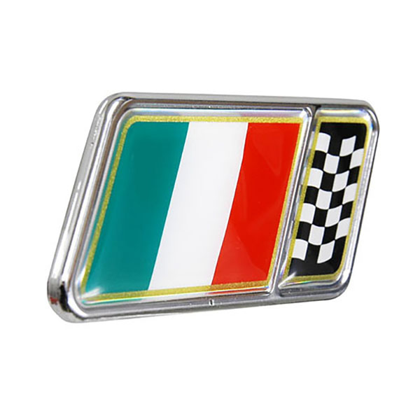 Italian Flag 3D Sticker with Frame