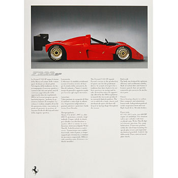 Ferrari Press Kit 1995(F355/412T2/333SP)