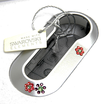 FIAT 500 Key Cover(Swarovski/flowers)