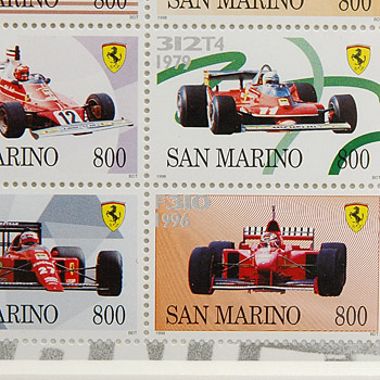 Scuderia Ferrari San Marino GP Stamp Set