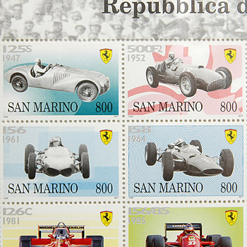 Scuderia Ferrari San Marino GP Stamp Set