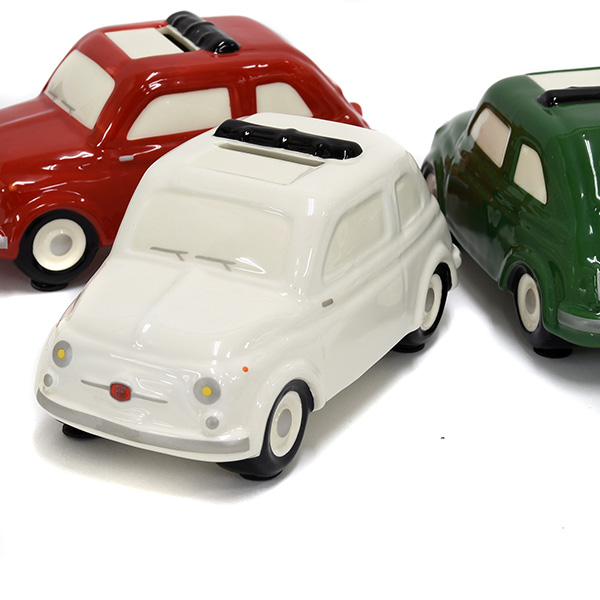 FIAT 500 Coin Bank(Large/White)