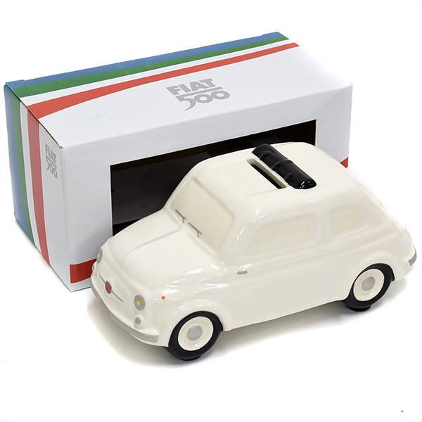 FIAT 500 Coin Bank(Large/White)