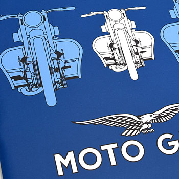 MOTO GUZZI Official A4 Note(Blue)