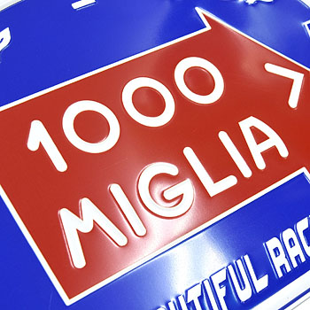 1000 MIGLIA Official license Plate 2015