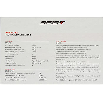 Scuderia Ferrari SF15-T Press Leaflet & Card Set