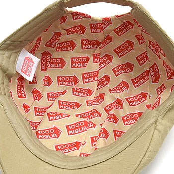 1000 MIGLIA Official FLAT CAP2015 (khaki)