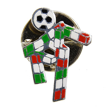 ITALIA 90 Pin Badge -Sterling Silver-