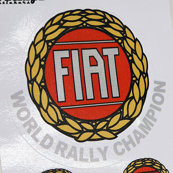 FIAT World Rally Champion Vintage Type Sticker Set