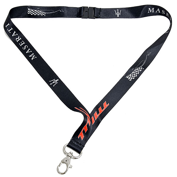 MASERATI Neck Strap (MC Logo) Black