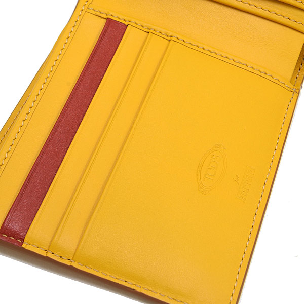 Ferrari Leather Wallet(Yellow)by TODS