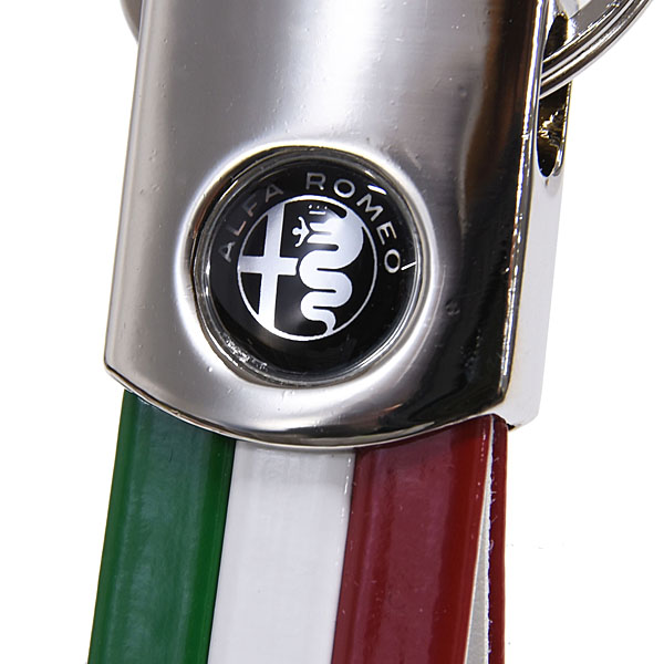 Alfa Romeo Tricolor Keyring(New Monotone Emblem)