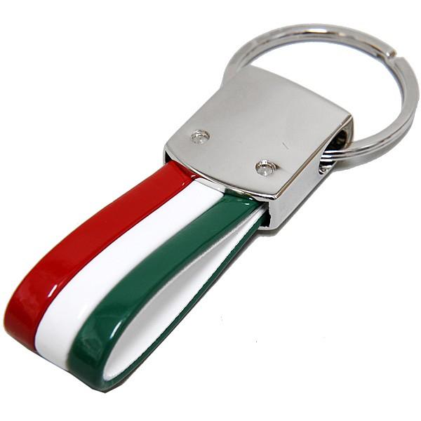 Alfa Romeo Tricolor Keyring(New Monotone Emblem)