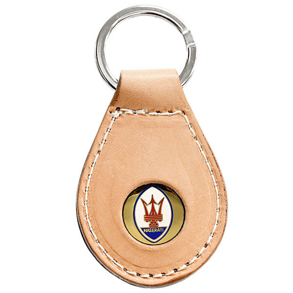 MASERATI Leather Keyring(Brown)