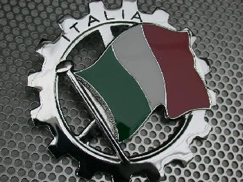 Italian Flag Grill Emblem