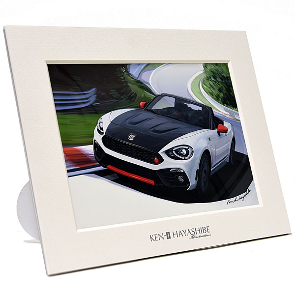 ABARTH124spider (White) Illustration by Kenichi Hayashibe