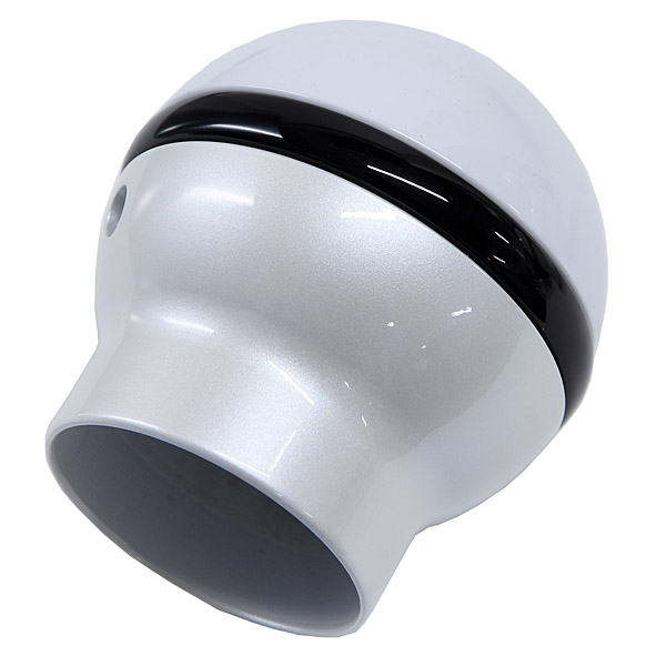 Alfa Romeo Biscione Aluminium Gear Knob(Reverse Lock/White/Black Line)