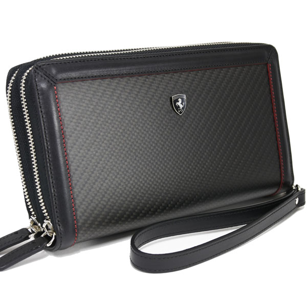 Ferrari Carbon Cloth Travel Wallet