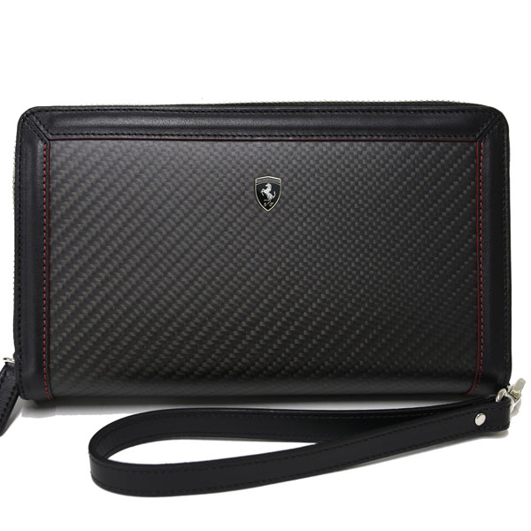 Ferrari Carbon Cloth Travel Wallet