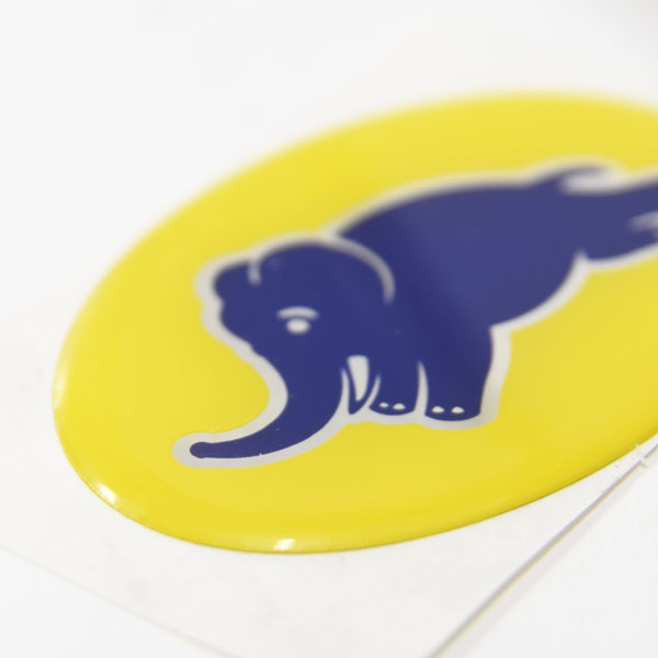 LANCIA Elefantino 3D Oval Sticker