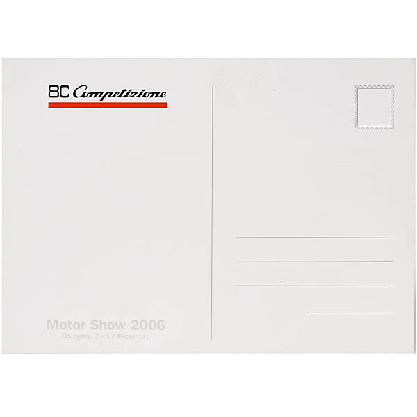 Alfa Romeo 8C Competizione Promotion Card-2006 Bologna Show-