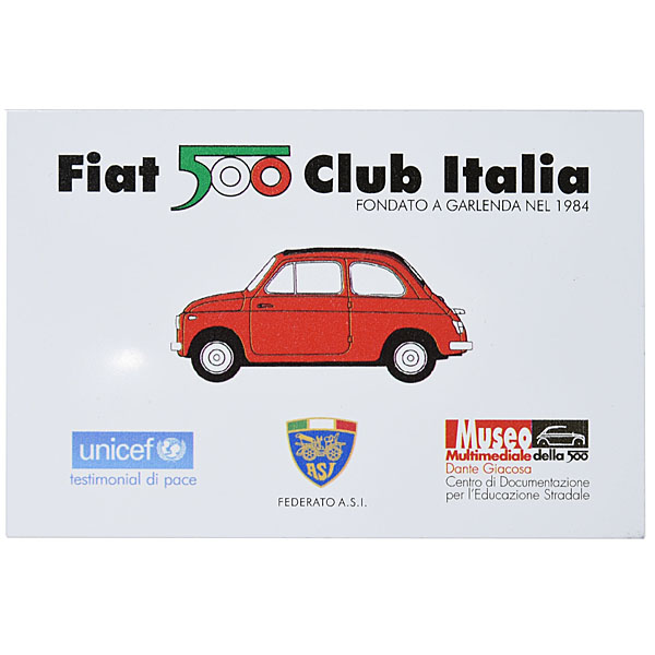 FIAT 500 CLUB ITALIA Metal Plate