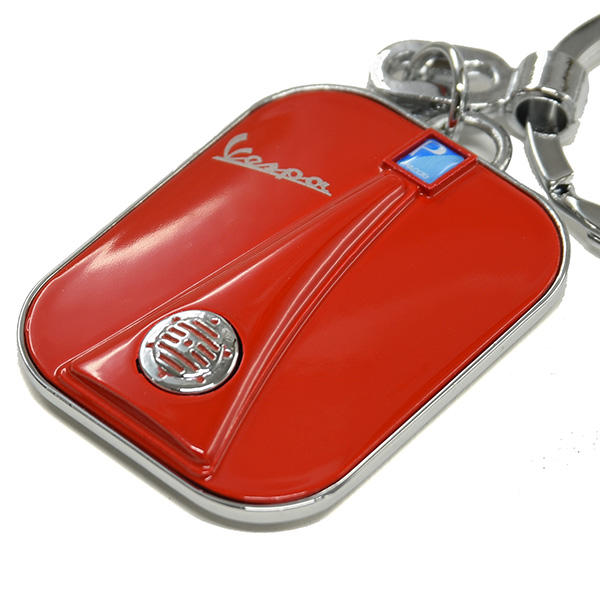 Vespa Official Front Cowl Shaped Keyring(Red) 