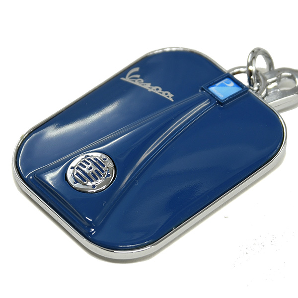 Vespa Official Front Cowl Shaped Keyring(Blue) 