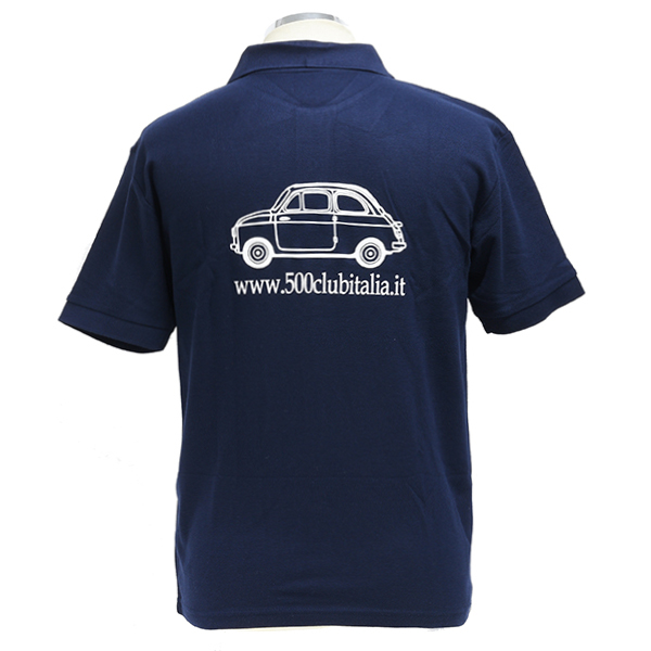 FIAT 500 CLUB ITALIA Polo Shirts(Navy)