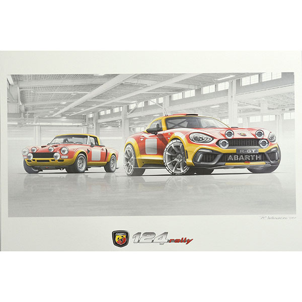 ABARTH 124 spider Poster Set(4pcs)