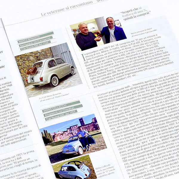 Le veterane si raccontano FIAT 500 CLUB ITALIA Special Issue