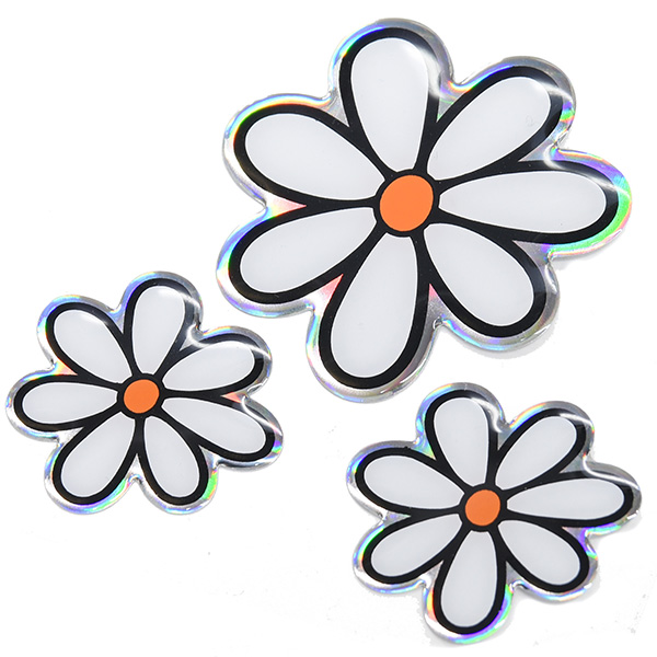 FIAT 500 Flower 3D Sticker