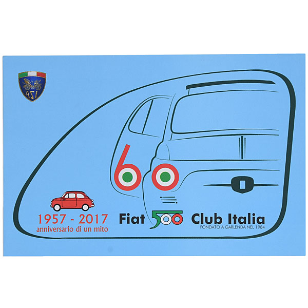 FIAT 500 CLUB ITALIA Official Nuova 500 60anni Memorial Post Card