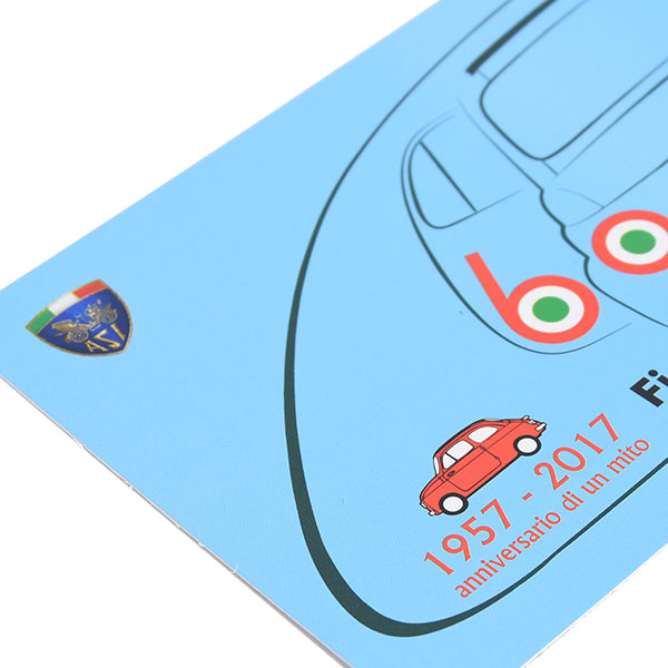 FIAT 500 CLUB ITALIA Official Nuova 500 60anni Memorial Post Card