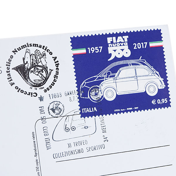 FIAT 500 CLUB ITALIA Official Nuova 500 60anni Memorial Post Card