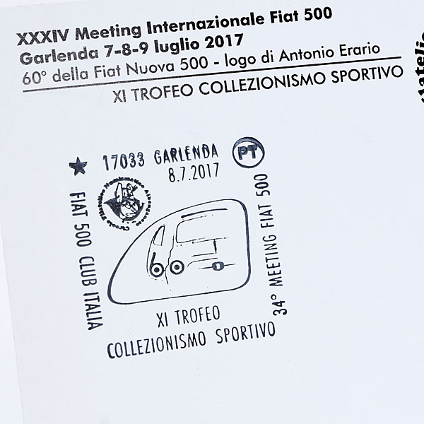 FIAT 500 CLUB ITALIA Official Nuova 500 60anni Memorial Post Card