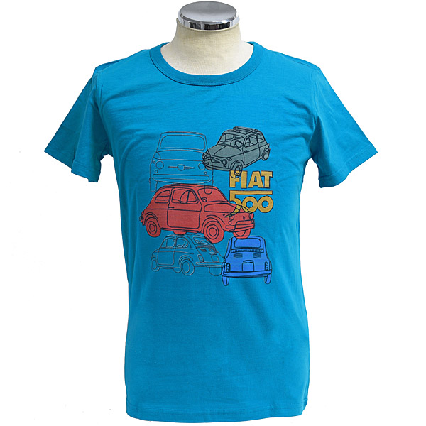 FIAT Nuova 500 T-Shirts(Blue)