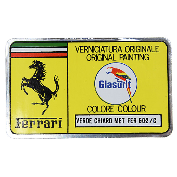 Ferrari Paint Code Sticker(VERDE CHIARO MET FER 602/C)