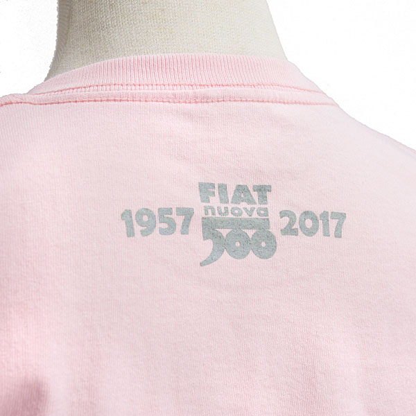 FIAT 500 60anni Memorial Stamp T-Shirts(Pink)