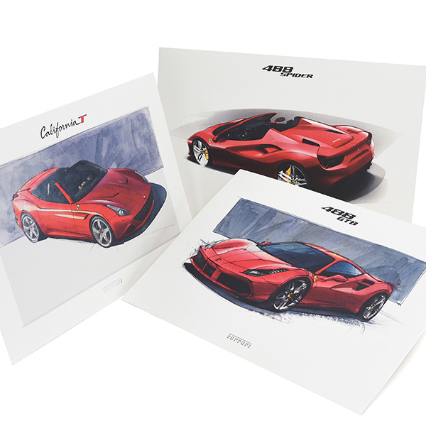 Ferrari 488GTB/488Spider/California-T Lithograph for VIP Guest