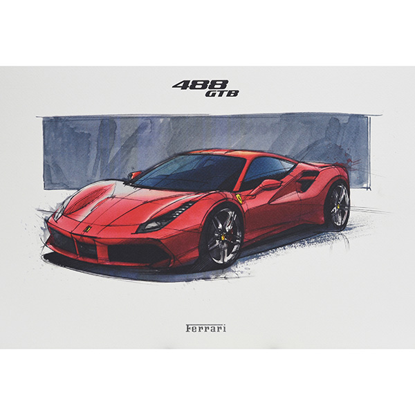 Ferrari 488GTB/488Spider/California-T Lithograph for VIP Guest