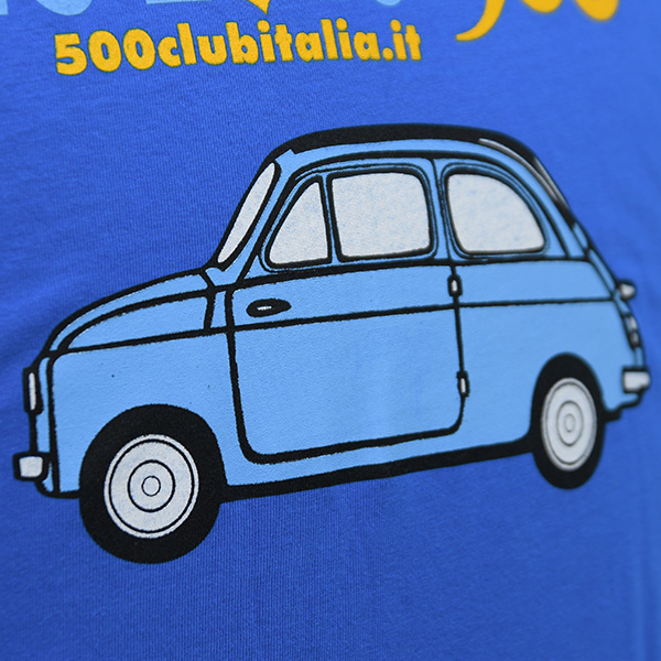 FIAT 500 CLUB ITALIA We Love 500T-shirts(Blue)